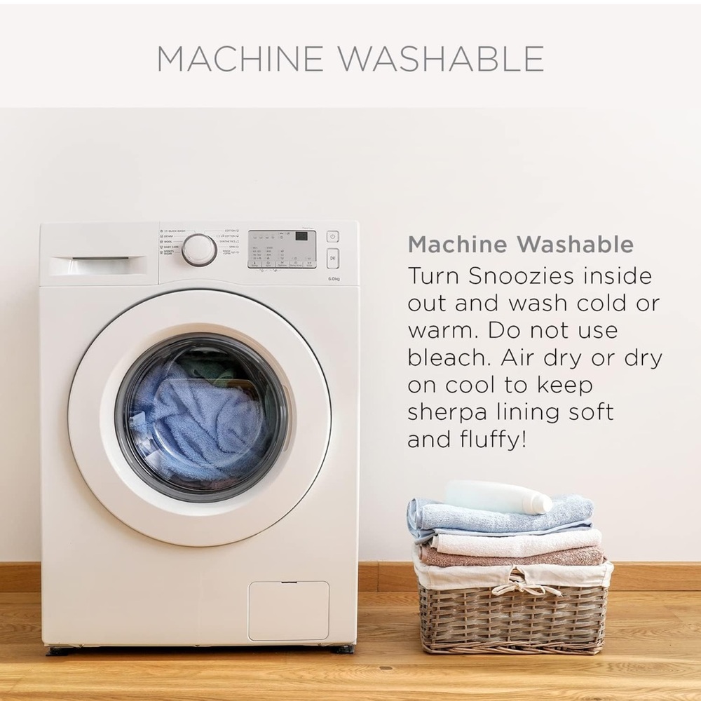 Snoozies! White Sequin Machine Washable NonSkid Soles Sherpa Lined Slippers-9/10 - Picture 3 of 8